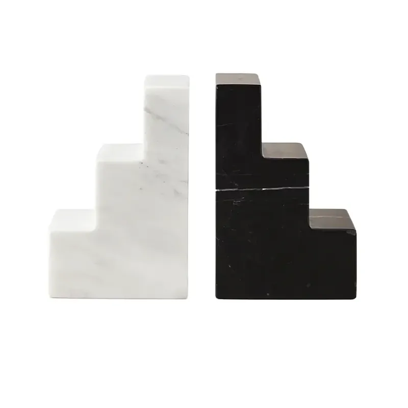 Begränsat antal Bokstöd Stair Cube Marble